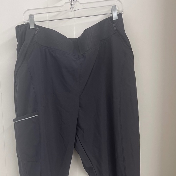 Infinity by Cherokee Women’s Scrub Pants XL Gray Jogger Cargo Pocket Stretch - Picture 1 of 8